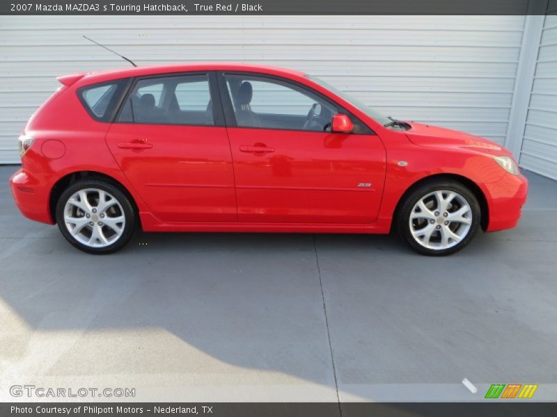 True Red / Black 2007 Mazda MAZDA3 s Touring Hatchback