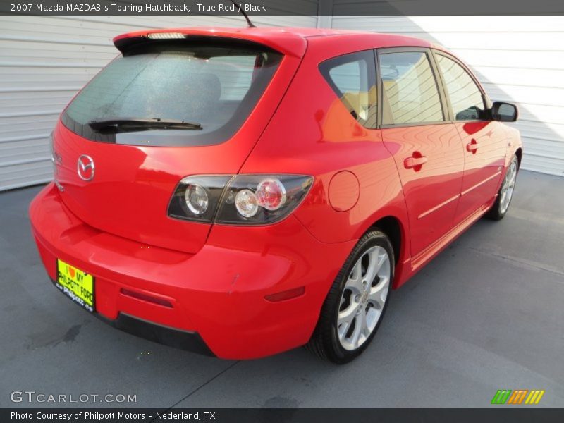 True Red / Black 2007 Mazda MAZDA3 s Touring Hatchback