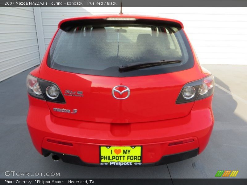 True Red / Black 2007 Mazda MAZDA3 s Touring Hatchback