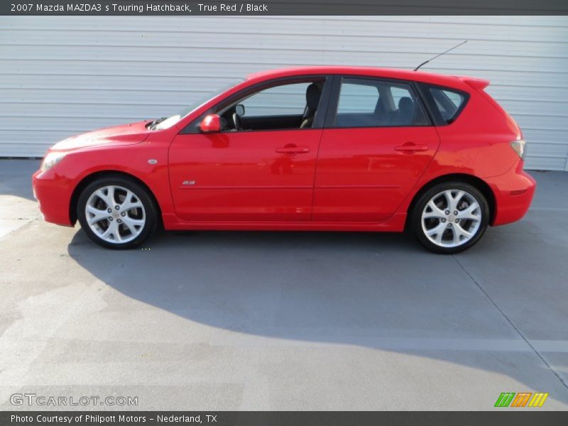 True Red / Black 2007 Mazda MAZDA3 s Touring Hatchback
