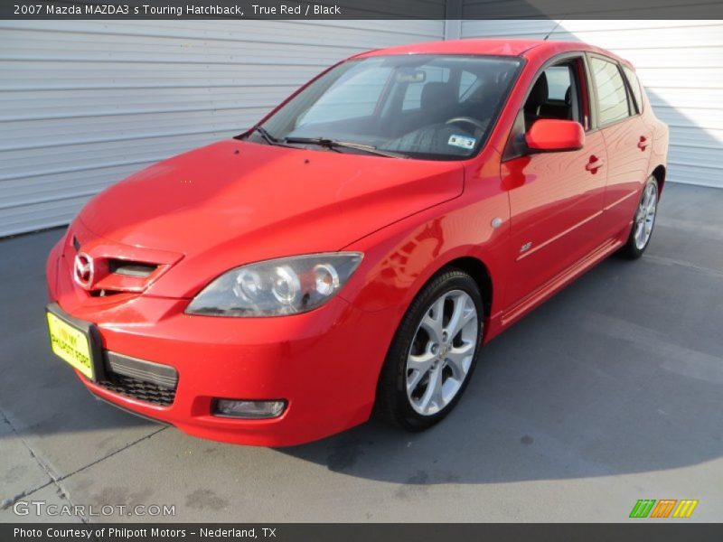 True Red / Black 2007 Mazda MAZDA3 s Touring Hatchback