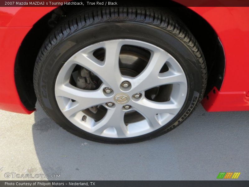True Red / Black 2007 Mazda MAZDA3 s Touring Hatchback