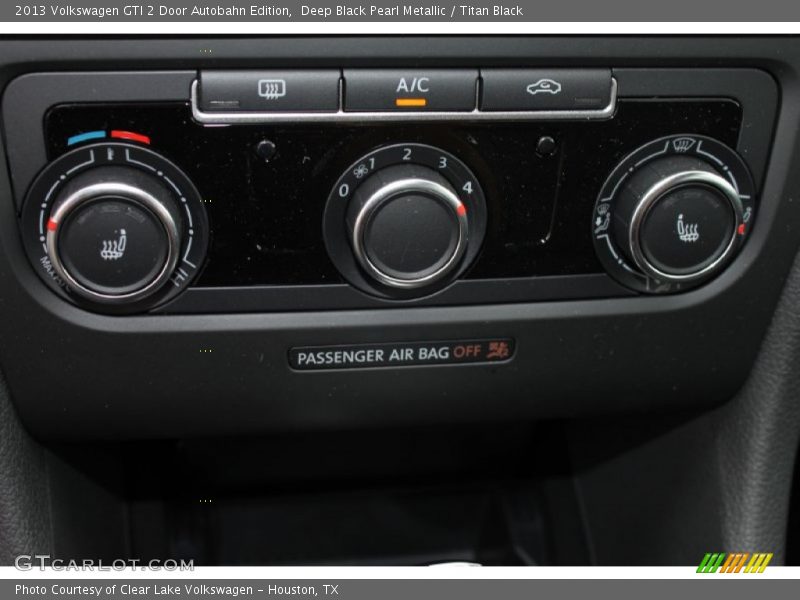 Deep Black Pearl Metallic / Titan Black 2013 Volkswagen GTI 2 Door Autobahn Edition