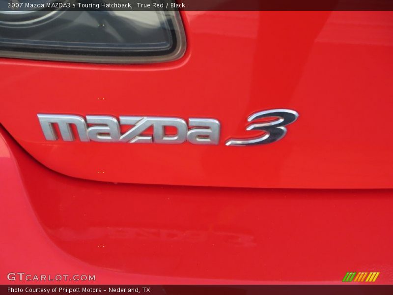True Red / Black 2007 Mazda MAZDA3 s Touring Hatchback