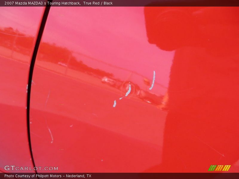 True Red / Black 2007 Mazda MAZDA3 s Touring Hatchback