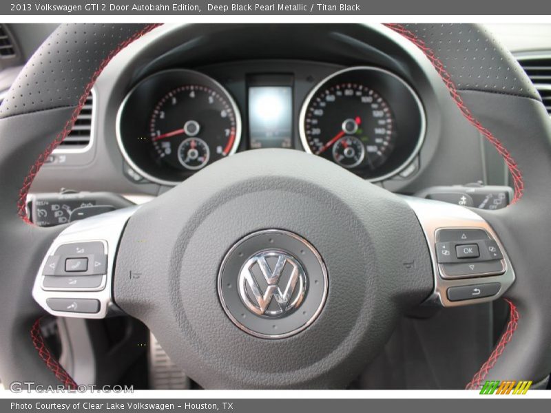 Deep Black Pearl Metallic / Titan Black 2013 Volkswagen GTI 2 Door Autobahn Edition