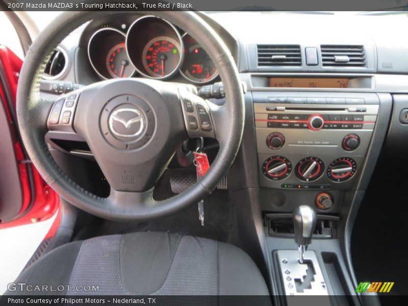 True Red / Black 2007 Mazda MAZDA3 s Touring Hatchback