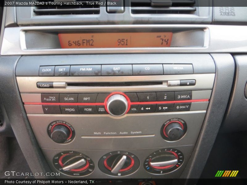 True Red / Black 2007 Mazda MAZDA3 s Touring Hatchback