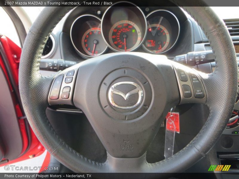 True Red / Black 2007 Mazda MAZDA3 s Touring Hatchback