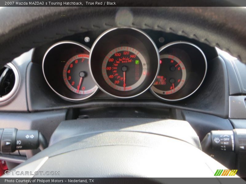 True Red / Black 2007 Mazda MAZDA3 s Touring Hatchback