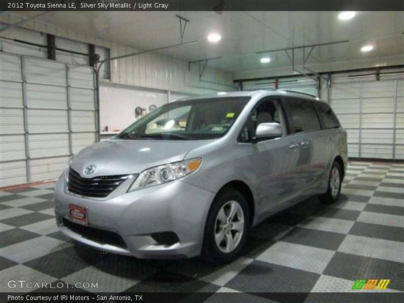 Silver Sky Metallic / Light Gray 2012 Toyota Sienna LE