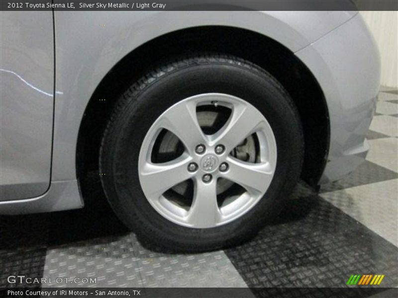 Silver Sky Metallic / Light Gray 2012 Toyota Sienna LE