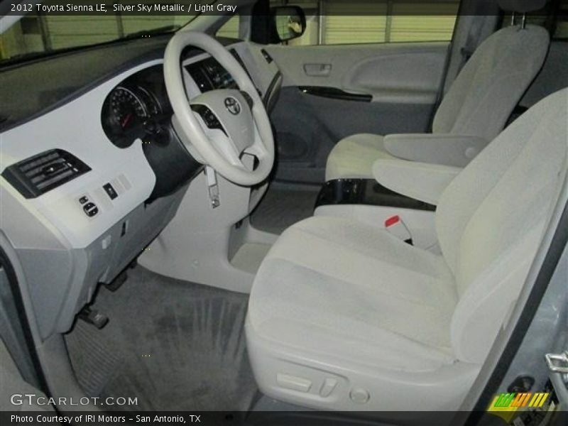 Silver Sky Metallic / Light Gray 2012 Toyota Sienna LE