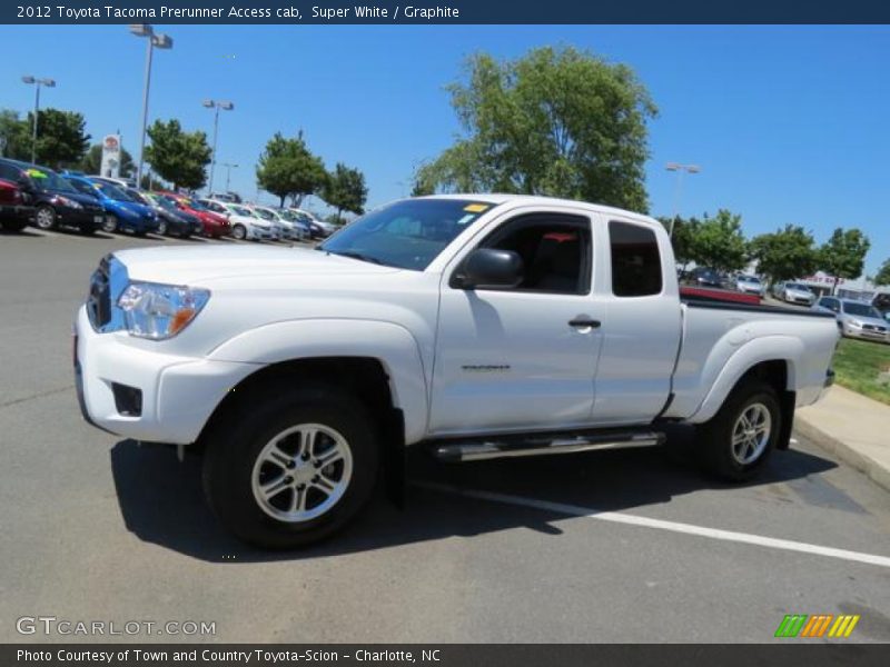 Super White / Graphite 2012 Toyota Tacoma Prerunner Access cab