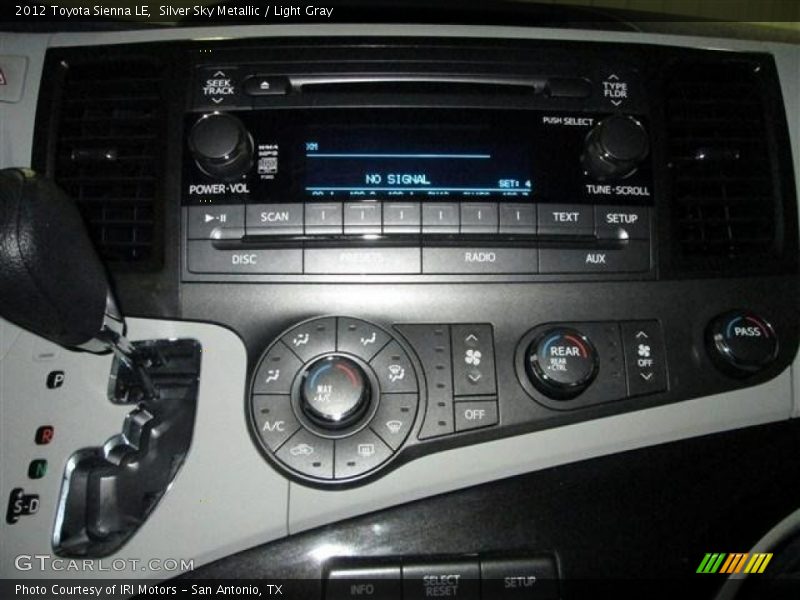 Silver Sky Metallic / Light Gray 2012 Toyota Sienna LE