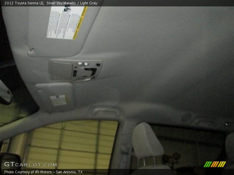 Silver Sky Metallic / Light Gray 2012 Toyota Sienna LE