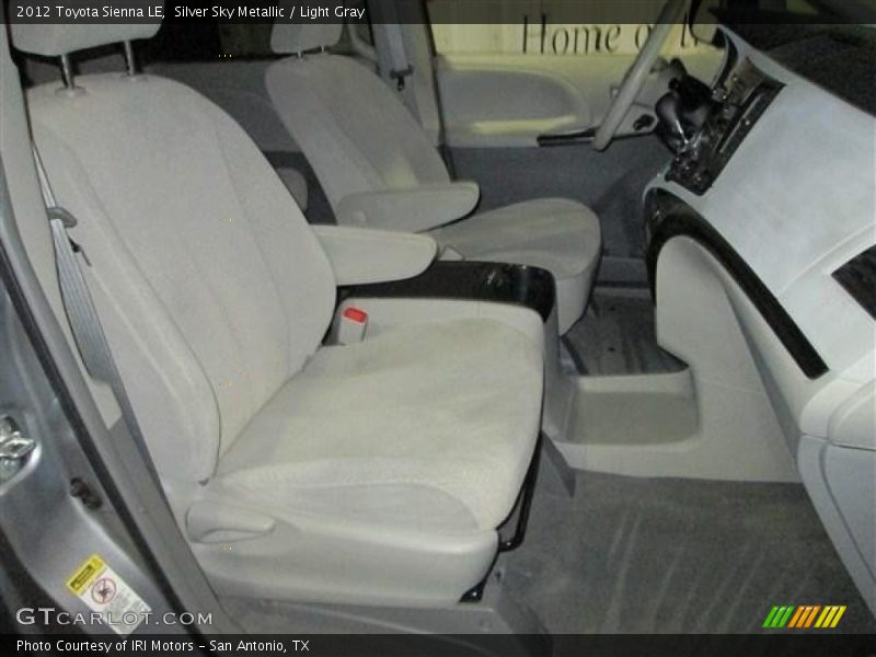 Silver Sky Metallic / Light Gray 2012 Toyota Sienna LE