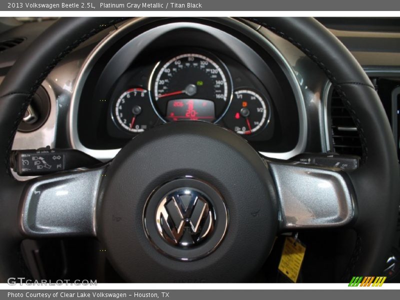 Platinum Gray Metallic / Titan Black 2013 Volkswagen Beetle 2.5L