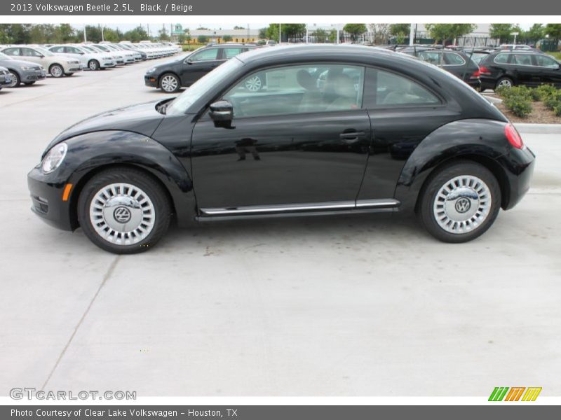 Black / Beige 2013 Volkswagen Beetle 2.5L