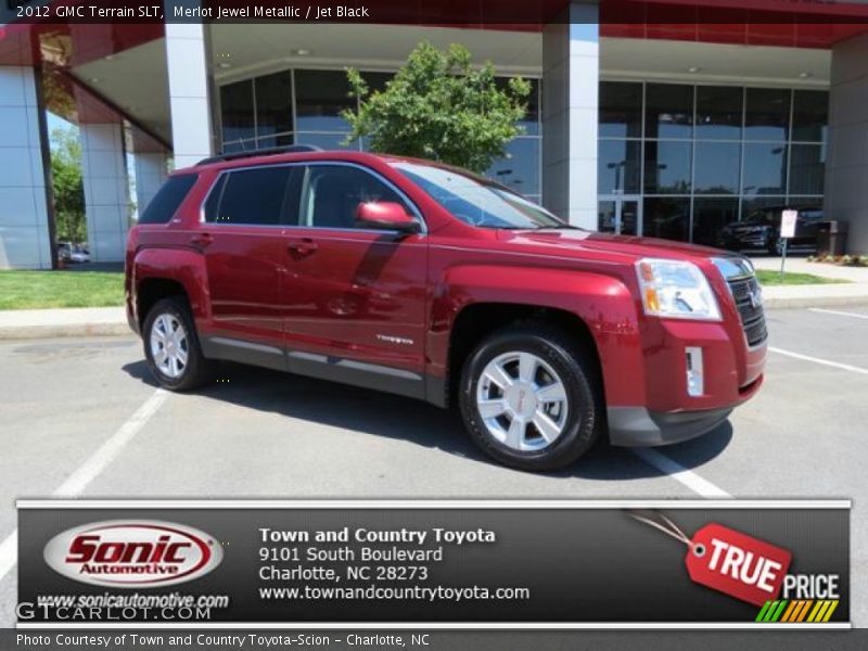 Merlot Jewel Metallic / Jet Black 2012 GMC Terrain SLT