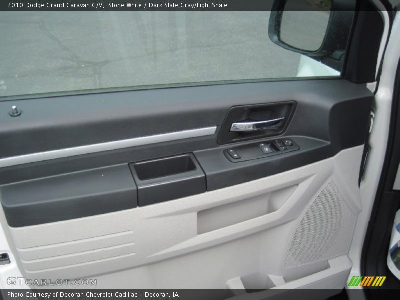 Stone White / Dark Slate Gray/Light Shale 2010 Dodge Grand Caravan C/V