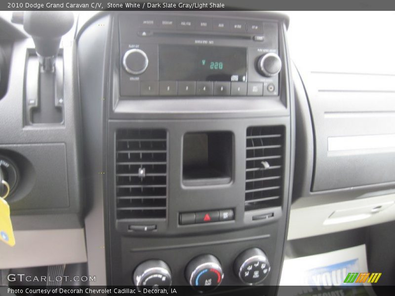 Stone White / Dark Slate Gray/Light Shale 2010 Dodge Grand Caravan C/V