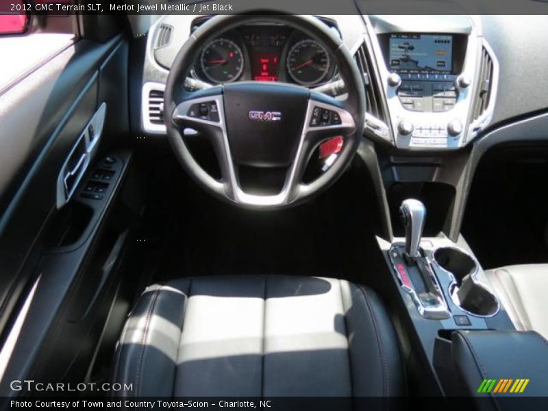 Merlot Jewel Metallic / Jet Black 2012 GMC Terrain SLT