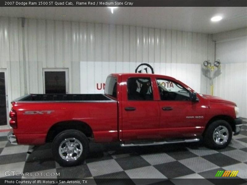 Flame Red / Medium Slate Gray 2007 Dodge Ram 1500 ST Quad Cab