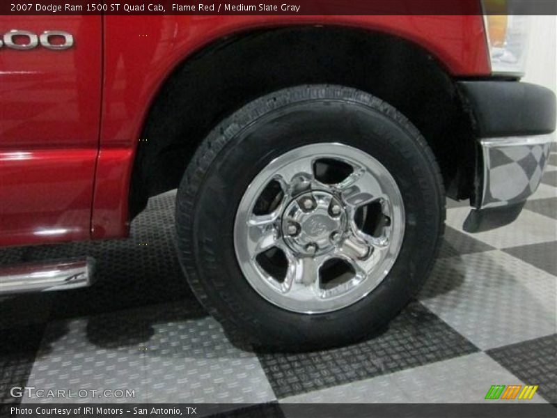 Flame Red / Medium Slate Gray 2007 Dodge Ram 1500 ST Quad Cab