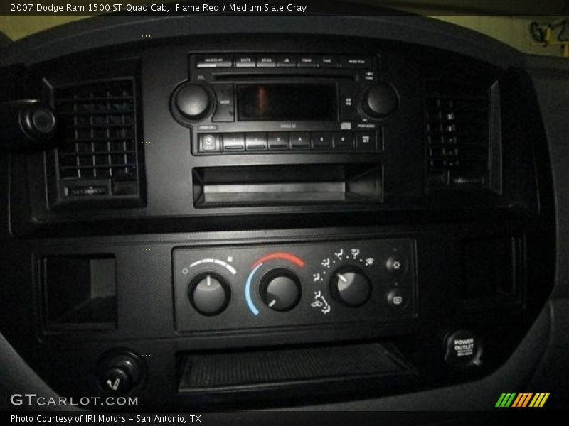 Flame Red / Medium Slate Gray 2007 Dodge Ram 1500 ST Quad Cab
