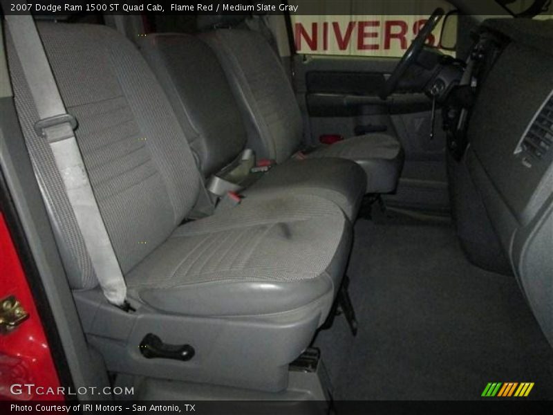 Flame Red / Medium Slate Gray 2007 Dodge Ram 1500 ST Quad Cab