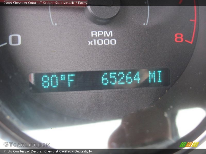 Slate Metallic / Ebony 2009 Chevrolet Cobalt LT Sedan