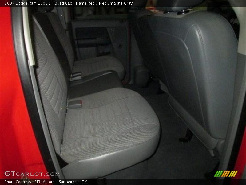 Flame Red / Medium Slate Gray 2007 Dodge Ram 1500 ST Quad Cab