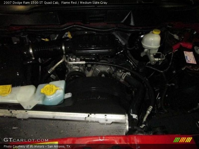 Flame Red / Medium Slate Gray 2007 Dodge Ram 1500 ST Quad Cab