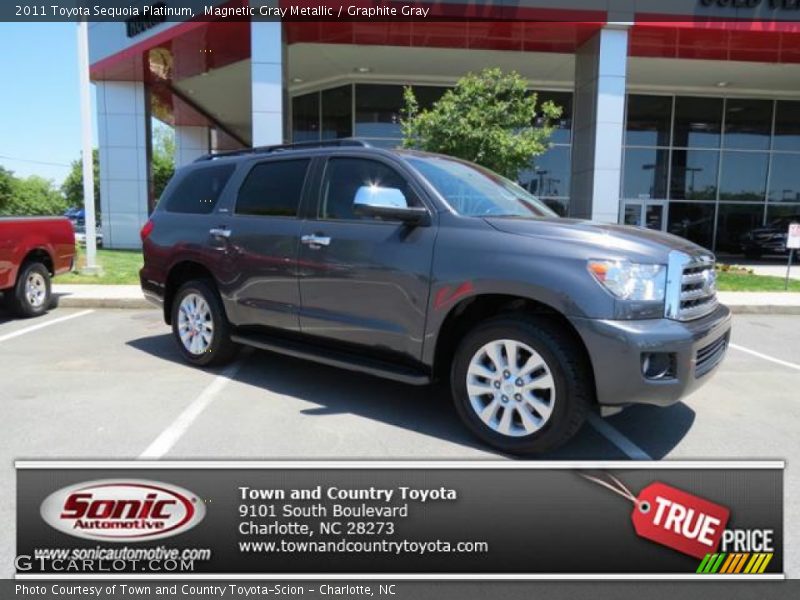 Magnetic Gray Metallic / Graphite Gray 2011 Toyota Sequoia Platinum
