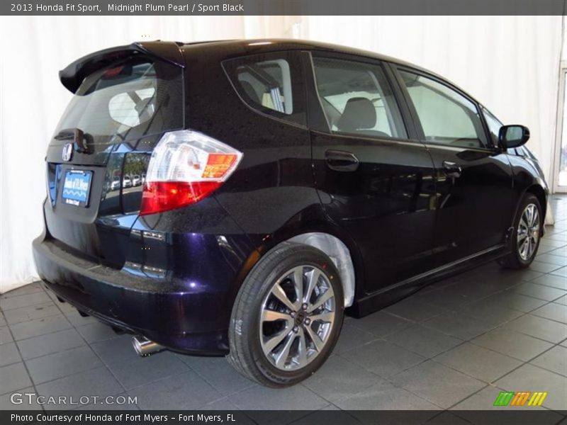 Midnight Plum Pearl / Sport Black 2013 Honda Fit Sport