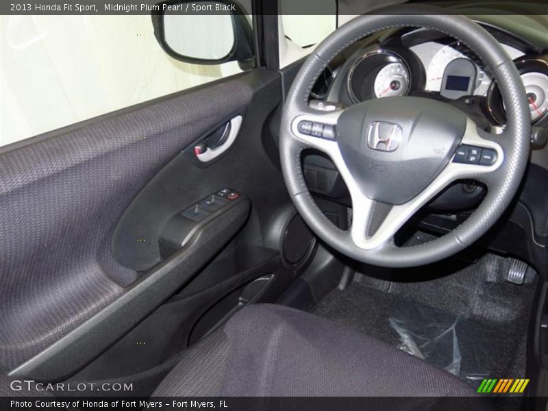 Midnight Plum Pearl / Sport Black 2013 Honda Fit Sport