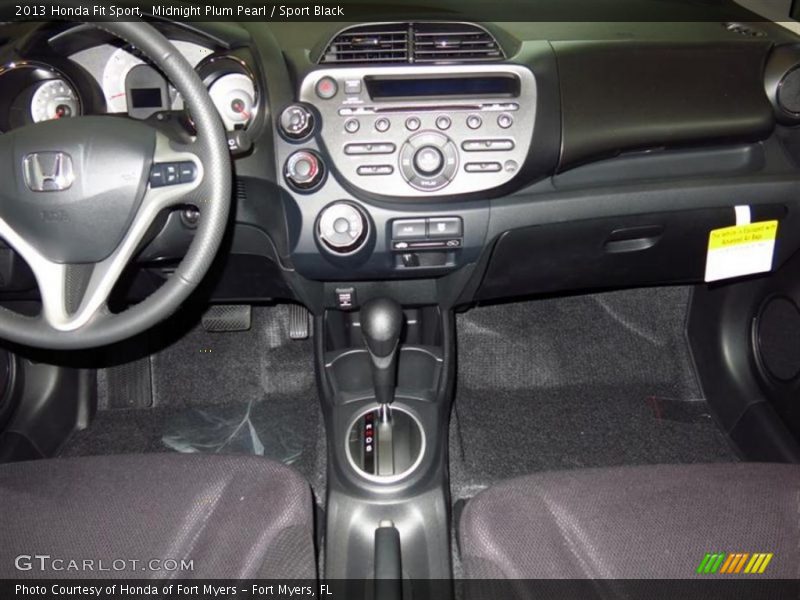 Midnight Plum Pearl / Sport Black 2013 Honda Fit Sport