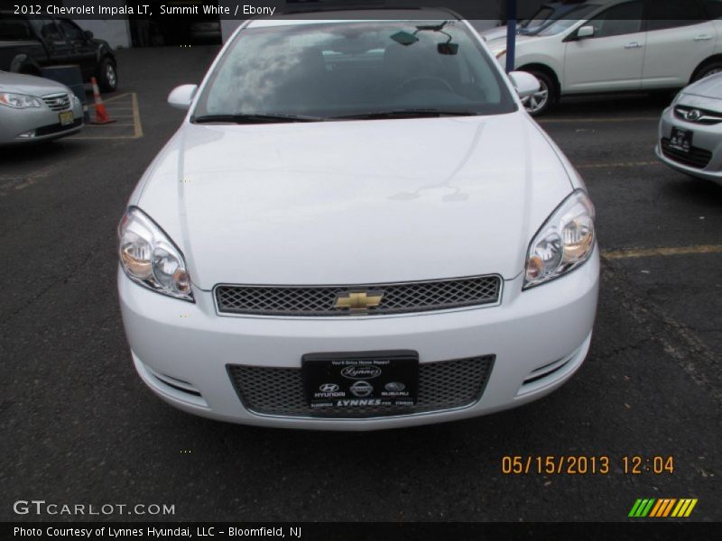 Summit White / Ebony 2012 Chevrolet Impala LT