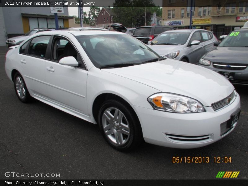 Summit White / Ebony 2012 Chevrolet Impala LT