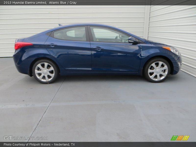 Atlantic Blue / Gray 2013 Hyundai Elantra Limited