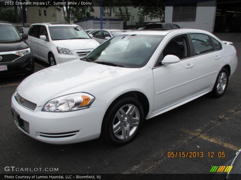 Summit White / Ebony 2012 Chevrolet Impala LT