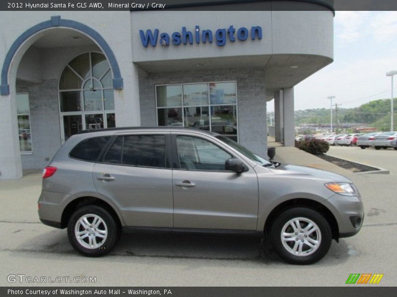 Mineral Gray / Gray 2012 Hyundai Santa Fe GLS AWD