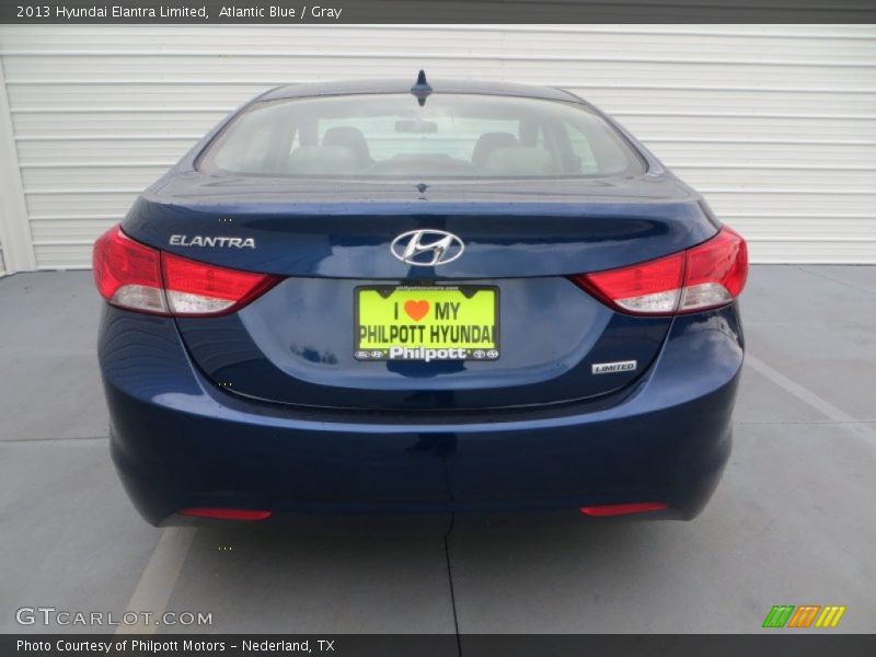 Atlantic Blue / Gray 2013 Hyundai Elantra Limited