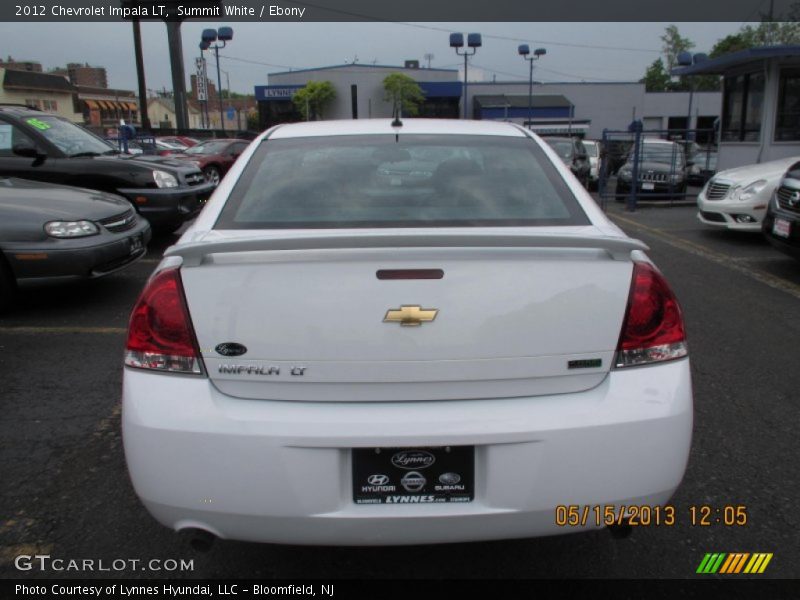 Summit White / Ebony 2012 Chevrolet Impala LT