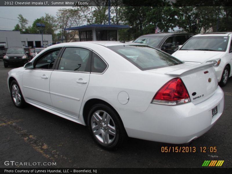 Summit White / Ebony 2012 Chevrolet Impala LT
