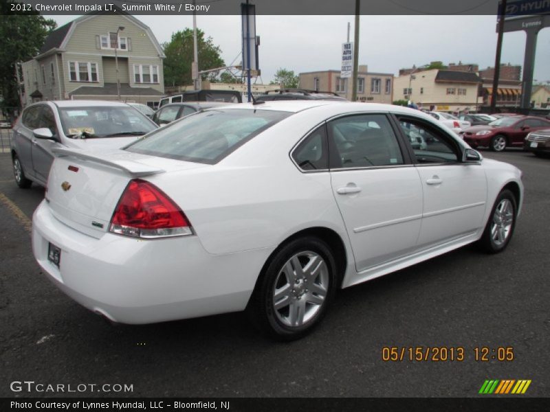 Summit White / Ebony 2012 Chevrolet Impala LT