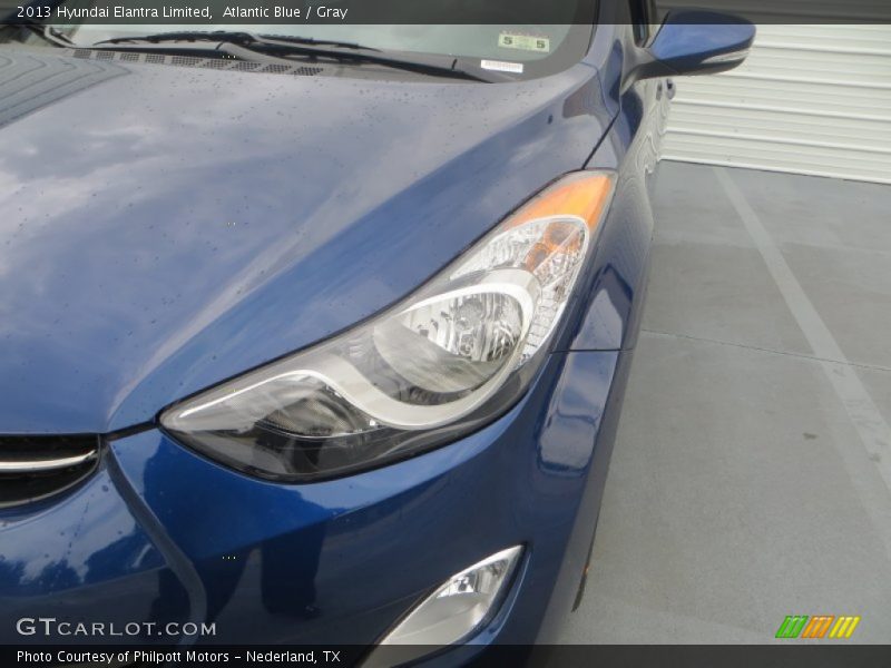 Atlantic Blue / Gray 2013 Hyundai Elantra Limited