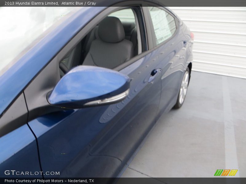 Atlantic Blue / Gray 2013 Hyundai Elantra Limited