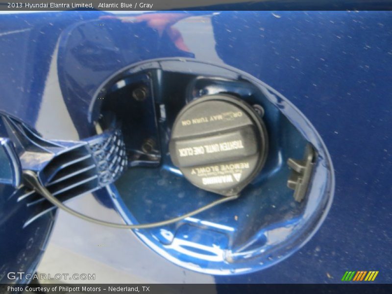 Atlantic Blue / Gray 2013 Hyundai Elantra Limited